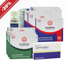 A drying course: beginner [II]. Boldenone + methenolone enanthate + oxandrolone